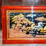  Tranh Mã Đáo Thành Công Đồng Đỏ Dát Vàng 1m7x90cm 