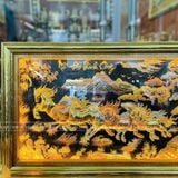  Tranh Mã Đáo Thành Công Đồng Vàng Dát Vàng 1m55x80cm 