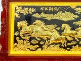  Tranh Mã Đáo Thành Công Đồng Vàng Dát Vàng 1m7x90cm 
