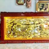  Tranh Mã Đáo Thành Công Đồng Vàng Dát Vàng 2m3x1m2 