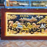  Tranh Mã Đáo Thành Công Đồng Đỏ Dát Vàng 2m3x1m2 