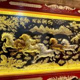  Tranh Mã Đáo Thành Công Đồng Vàng Dát Vàng 2m3x1m2 