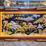  Tranh Mã Đáo Thành Công Đồng Đỏ Dát Vàng 2m3x1m2 