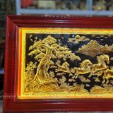  Tranh Mã Đáo Thành Công Đồng Vàng Dát Vàng 2m3x1m2 
