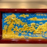  Tranh Mã Đáo Thành Công Đồng Vàng Dát Vàng 2m3x1m2 