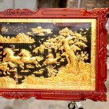  Tranh Mã Đáo Thành Công Đồng Vàng Dát Vàng 2m3x1m2 