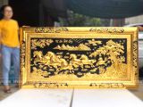  Tranh Mã Đáo Thành Công Đồng Vàng Dát Vàng 2m3x1m2 
