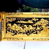  Tranh Mã Đáo Thành Công Đồng Vàng Dát Vàng 2m3x1m2 