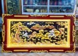  Tranh Mã Đáo Thành Công Đồng Vàng Dát Vàng 2m3x1m2 