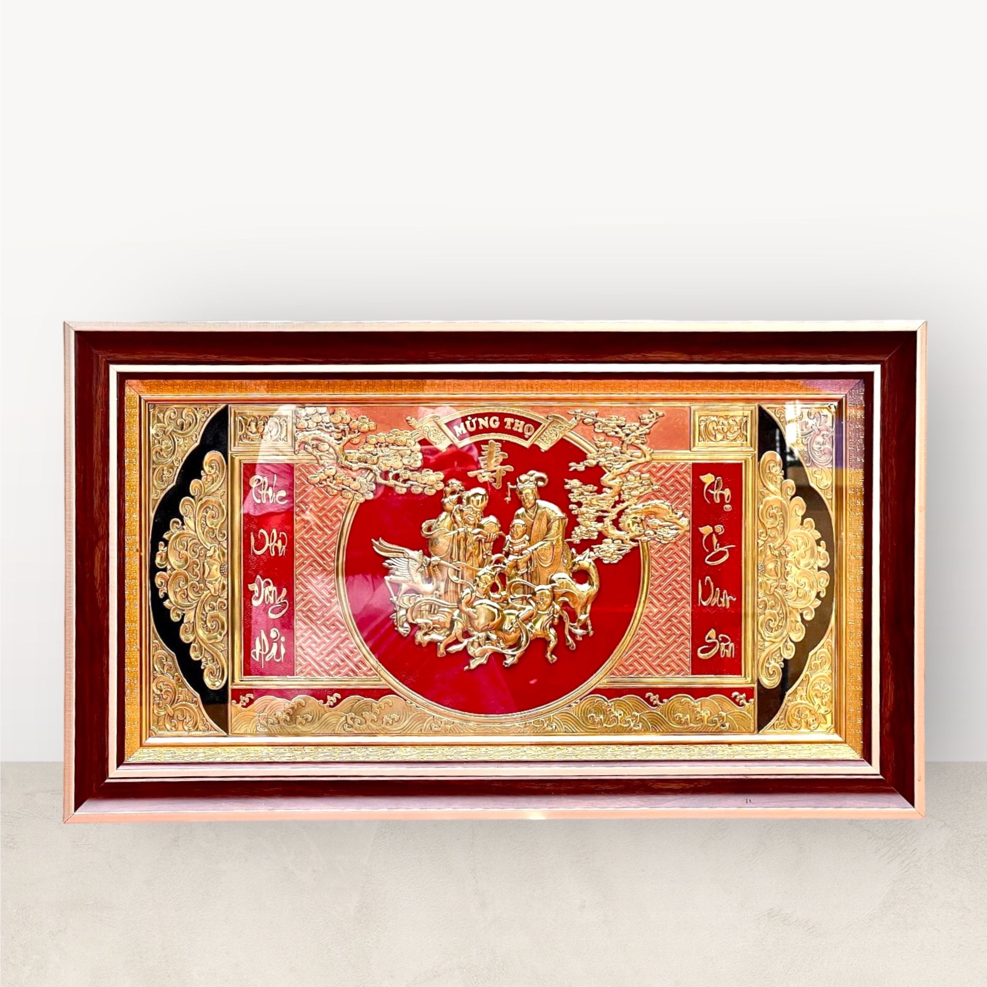  Tranh Mừng thọ ông bà 52x92 mẫu 2 