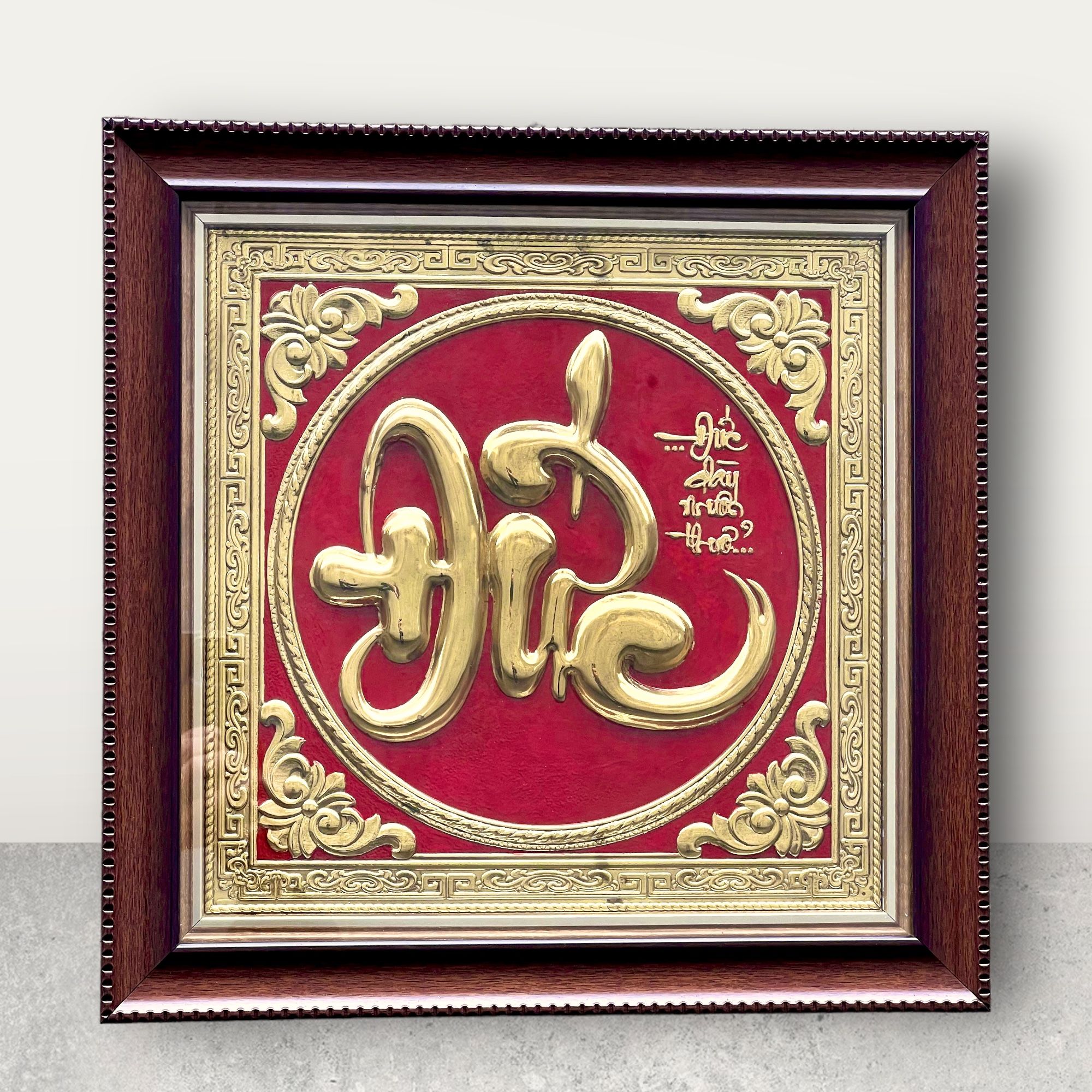  Tranh chữ Đức 38x38cm mẫu 1 