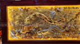  Tranh Vinh Hoa Phú Quý Đồng Vàng Dát Vàng Bạc 1m7x90cm 