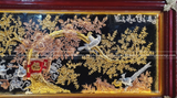  Tranh Vinh Hoa Phú Quý Đồng Vàng Dát Vàng Bạc 1m7x90cm 
