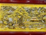 Tranh Đồng Quê Đồng Vàng Dát Vàng 1m7x90cm 