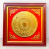  Tranh mặt trống gò đồng vàng mạ vàng 24K đk 60cm, khung 95cm 