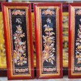  Tranh Tứ Quý Đồng Đỏ Dát Vàng 1m2x40cm 