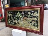  Tranh đồng Tranh Đồng quê rực rỡ 120x230cm 