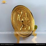  Tranh đĩa Bình An đường kính 21cm mạ vàng 24k 