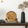  Tranh đĩa Hoa Sen đường kính 21cm dát vàng 24K 