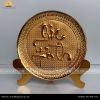  Tranh đĩa  Chữ Gia Đình đường kính 21cm mạ vàng 24K 