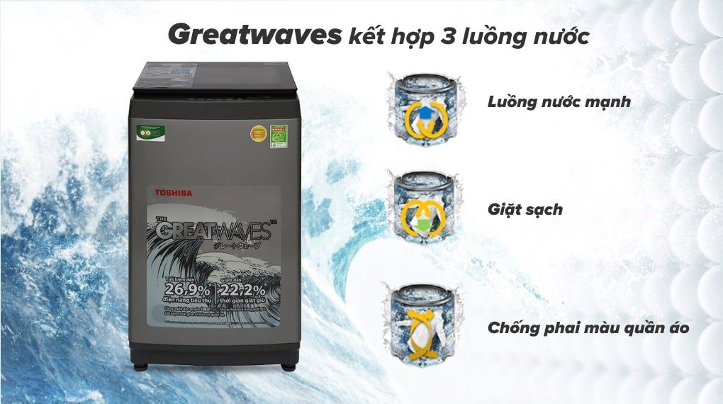 Máy giặt Toshiba 9 kg AW-K1005FV(SG)