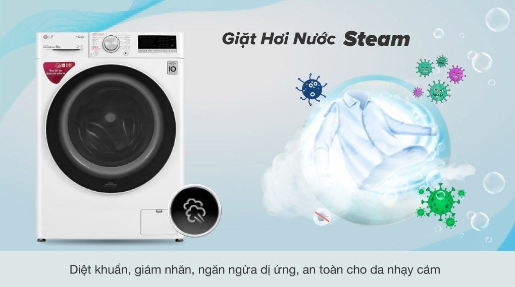 Máy giặt LG Inverter 9 kg FV1409S4W