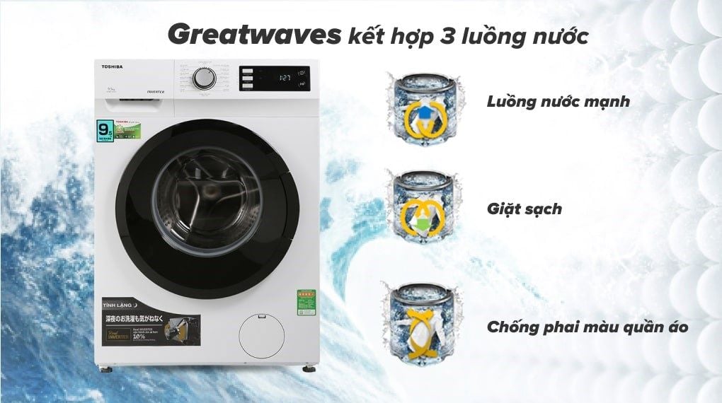 Máy giặt Toshiba Inverter 9.5 Kg TW-BK105S2V(WS)