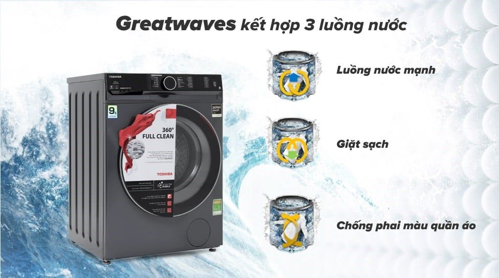 Máy giặt Toshiba Inverter 9.5 Kg TW-BK105G4V(MG)