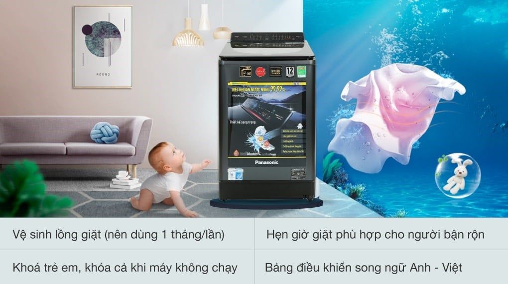 Máy giặt Panasonic Inverter 16 Kg NA-FD16V1BRV