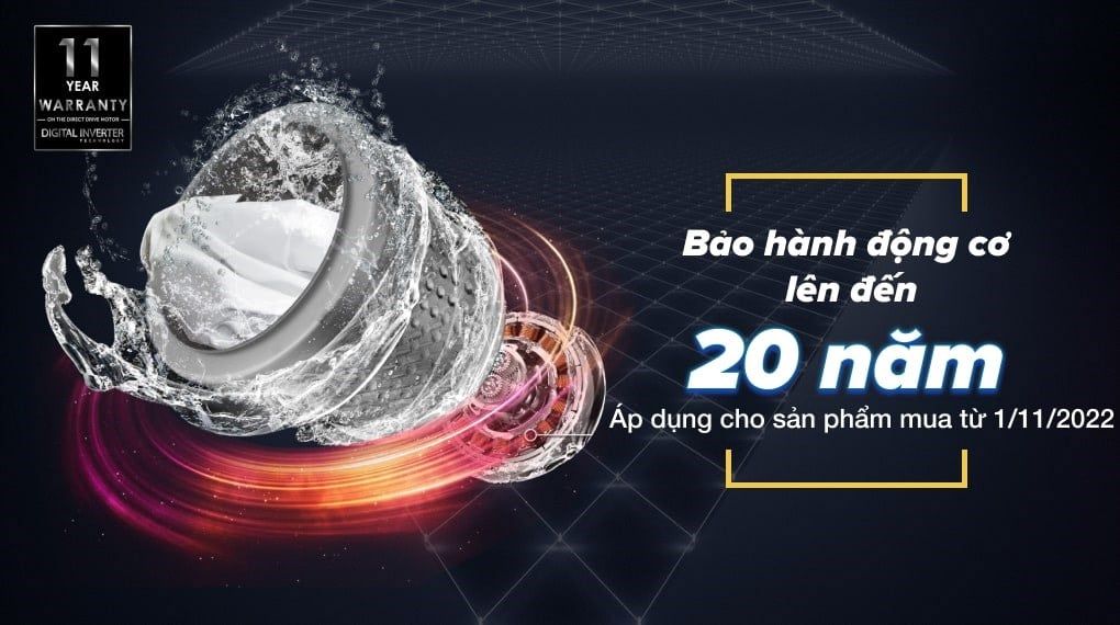 Máy giặt Samsung Inverter 12 kg WA12T5360BY/SV