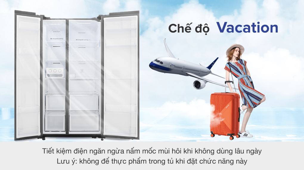 Tủ lạnh Samsung Inverter 647 lít RS62R5001M9/SV