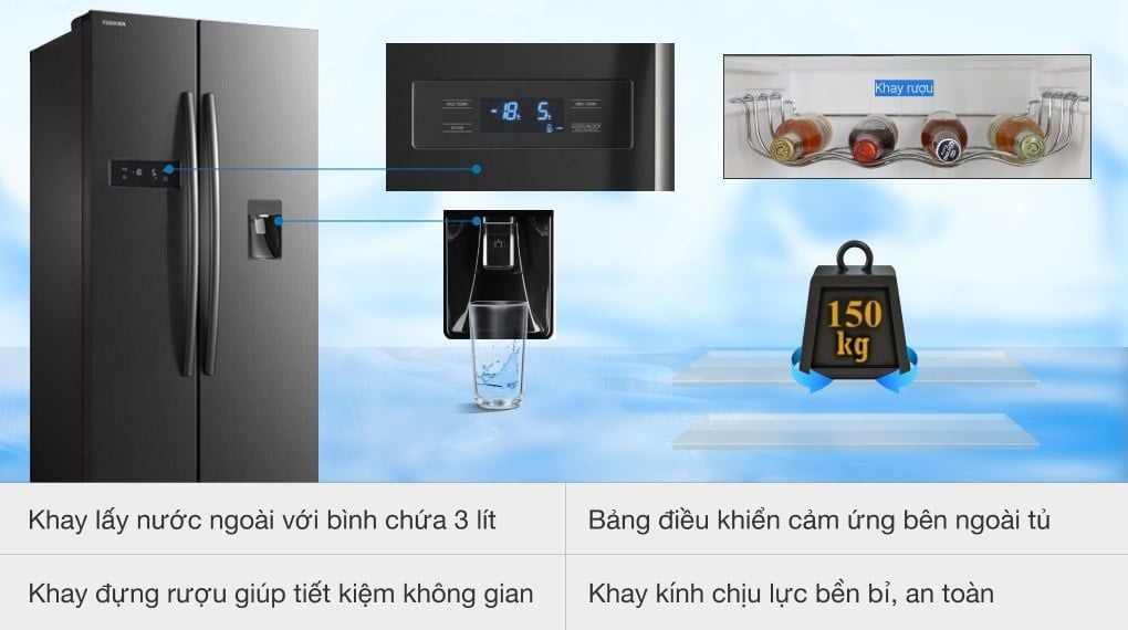 Tủ lạnh Toshiba Inverter 513 lít GR-RS682WE-PMV(06)-MG