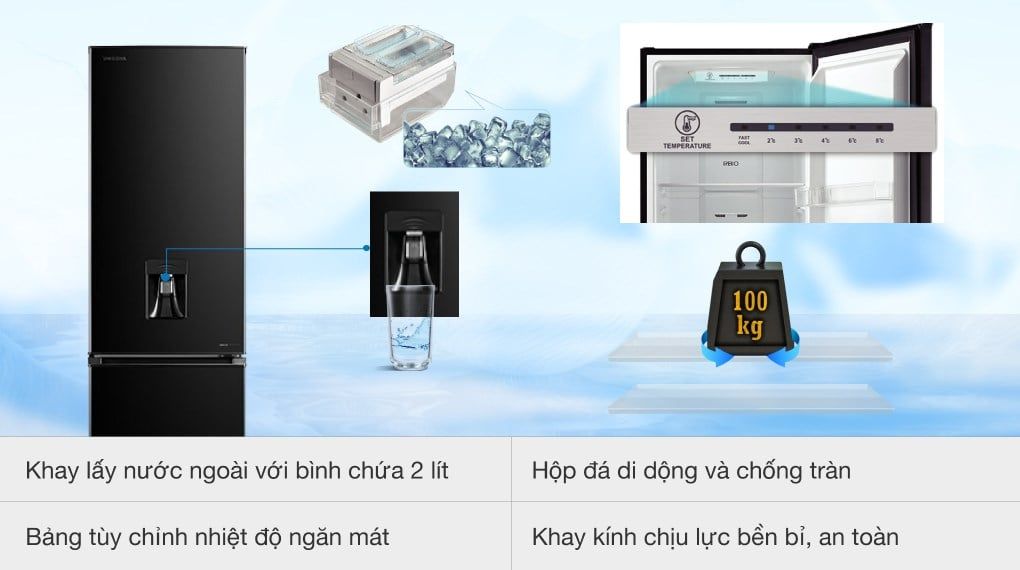 Tủ lạnh Toshiba Inverter 268 lít GR-RB345WE-PMV(30)-BS