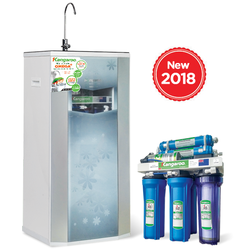 Máy lọc nước Kangaroo OMEGA+ KG01G4 (8 cấp lọc - Vỏ hoa Hàn Quốc)