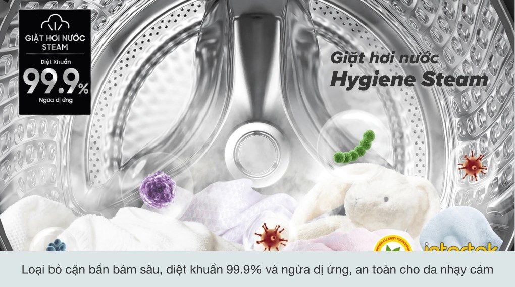 Máy giặt Samsung AI Inverter 9kg WW90TP44DSB/SV