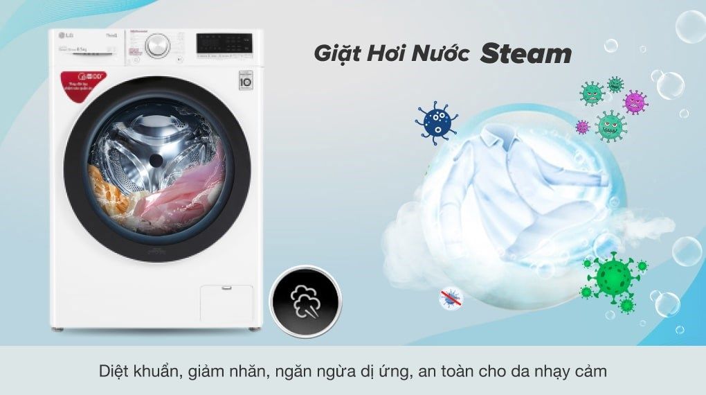 Máy giặt LG Inverter 8.5 kg FV1408S4W