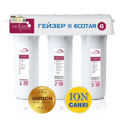 Máy lọc nước nano canxi Geyser Ecotar 6 - Made in Russia