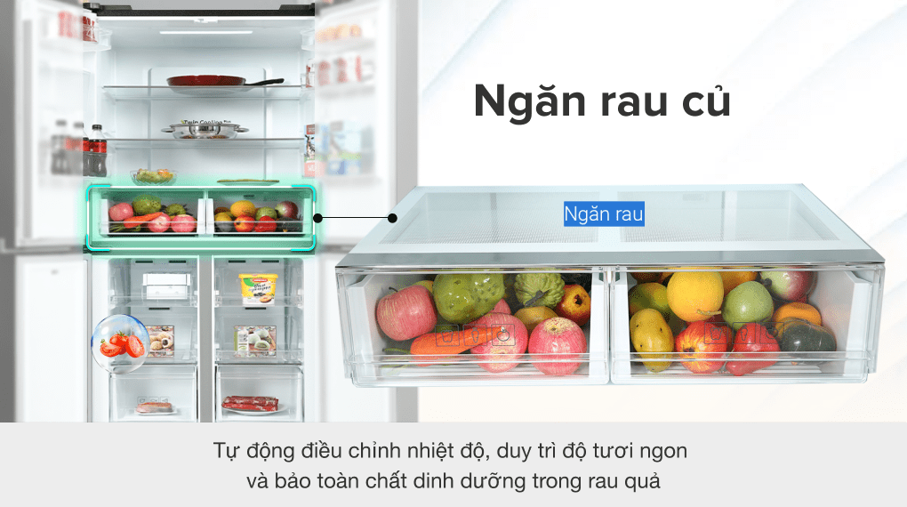 Tủ lạnh Samsung Inverter 488 lít RF48A4000B4/SV