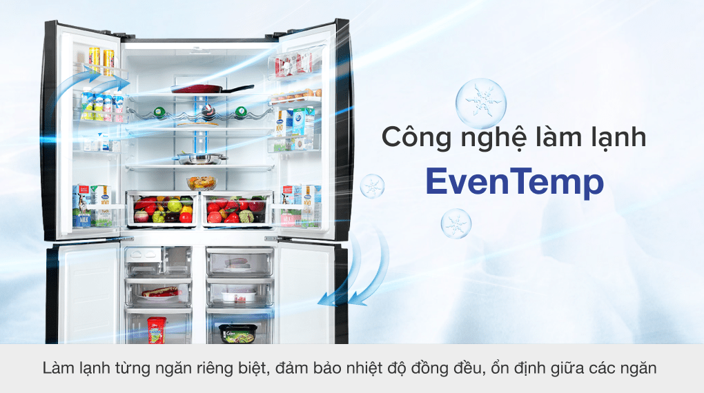 Tủ lạnh Electrolux Inverter 541 lít EQE6000A-B