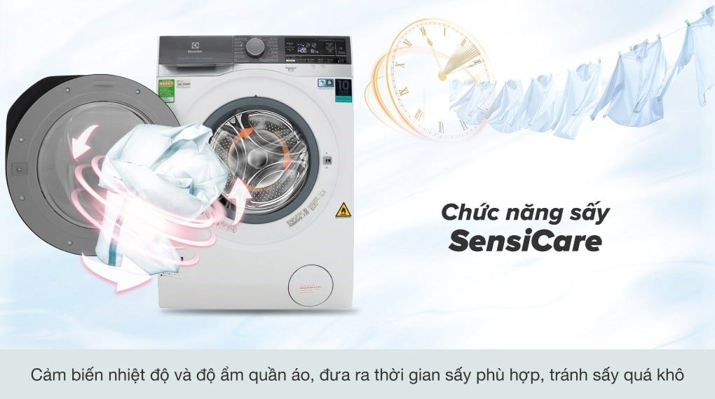 Máy giặt sấy Electrolux Inverter 8 kg EWW8023AEWA