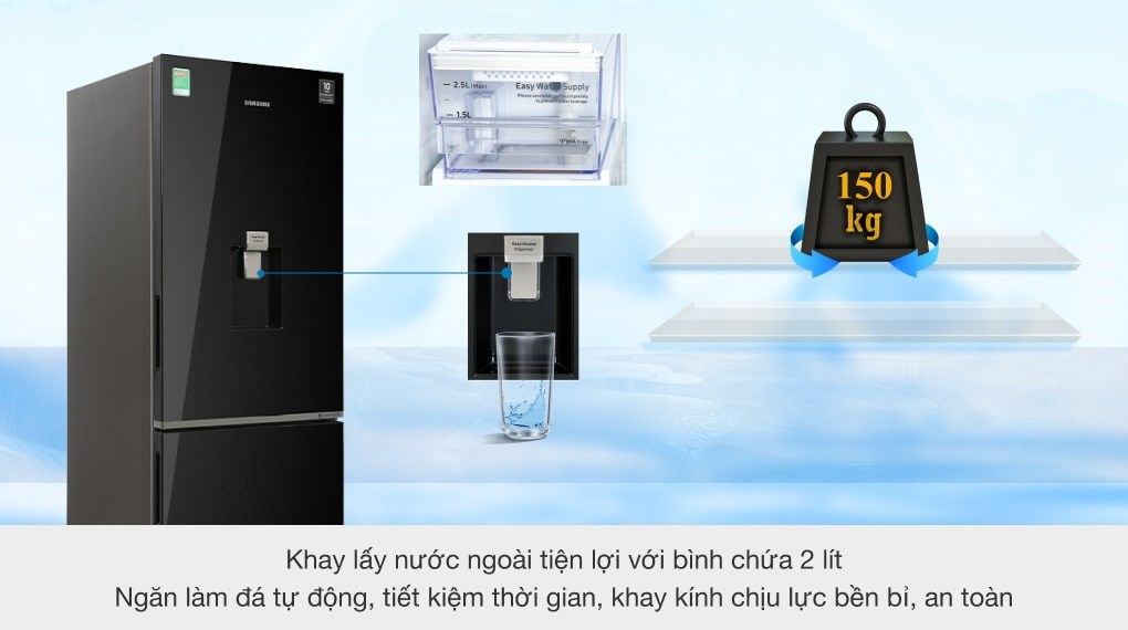 Tủ lạnh Samsung Inverter 307 lít RB30N4190BU/SV