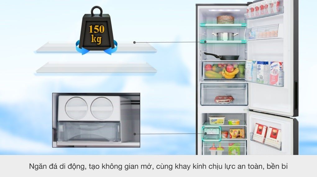 Tủ lạnh Panasonic Inverter 322 lít NR-BC360QKVN