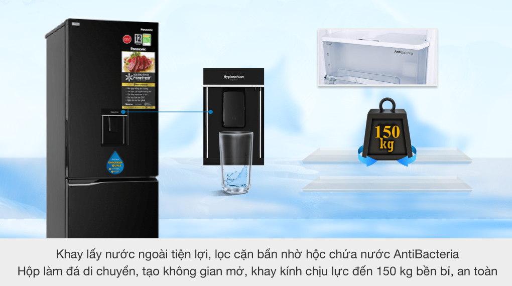 Tủ lạnh Panasonic Inverter 290 lít NR-BV320WKVN