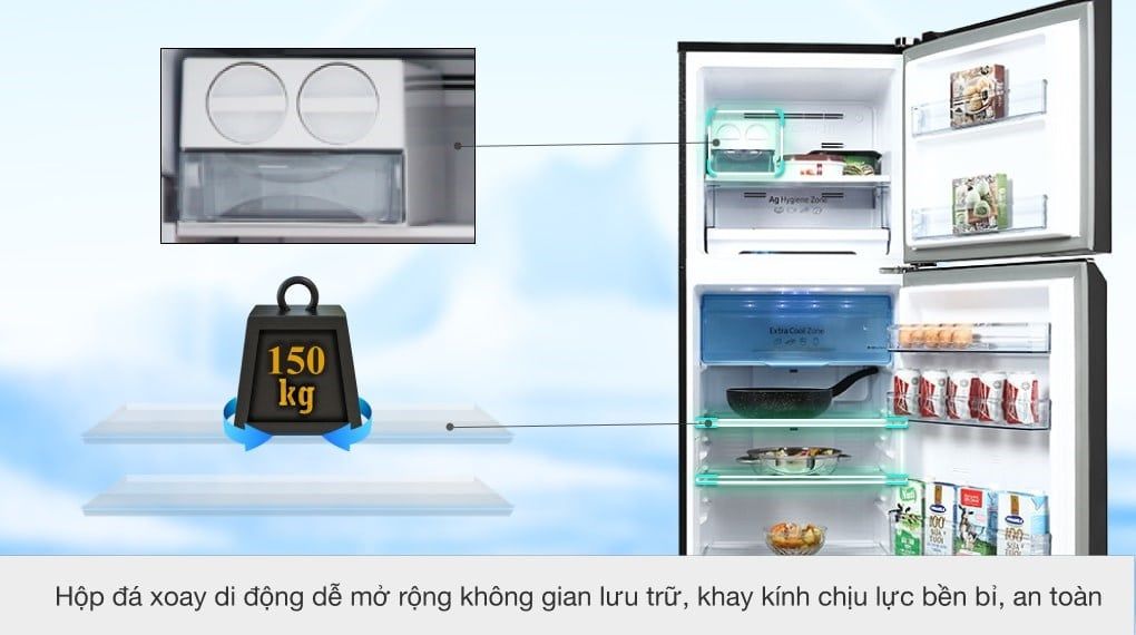 Tủ lạnh Panasonic Inverter 306 lít NR-TV341VGMV