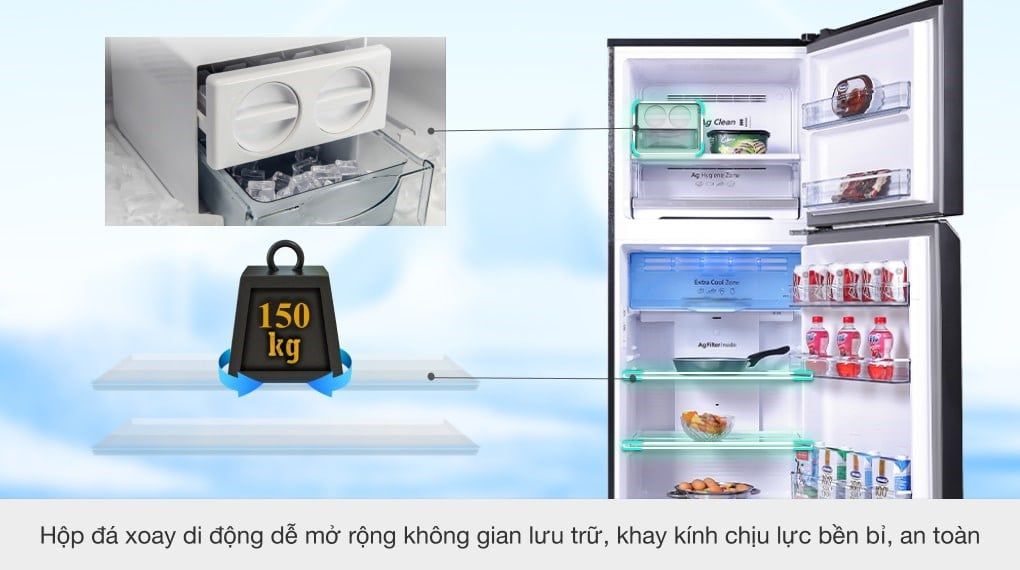 Tủ lạnh Panasonic Inverter 366 lít NR-TL381VGMV