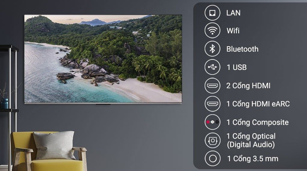 Google Tivi TCL 4K 50 inch 50P737