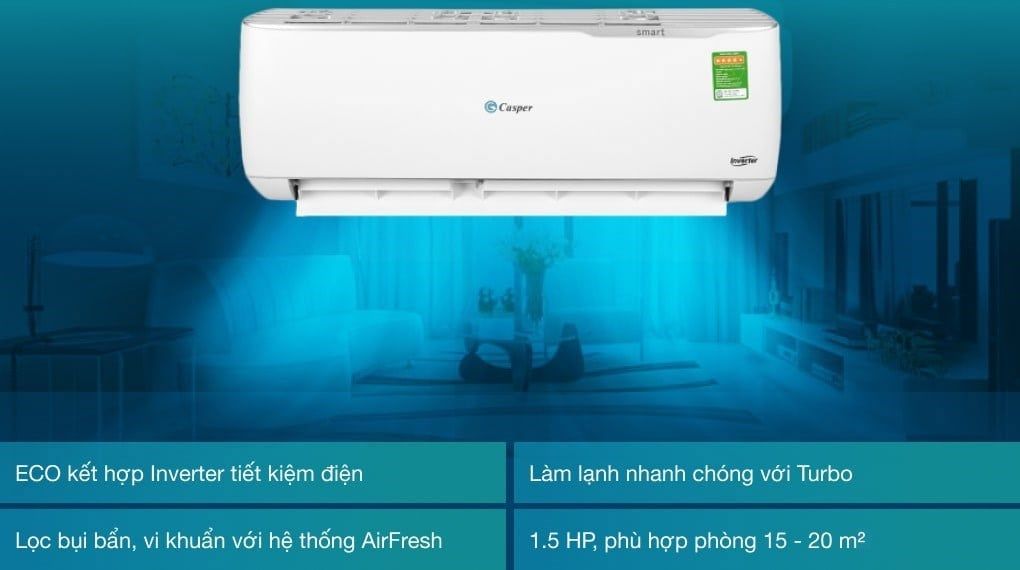 Máy lạnh Casper Inverter 1.5 HP GC-12TL32