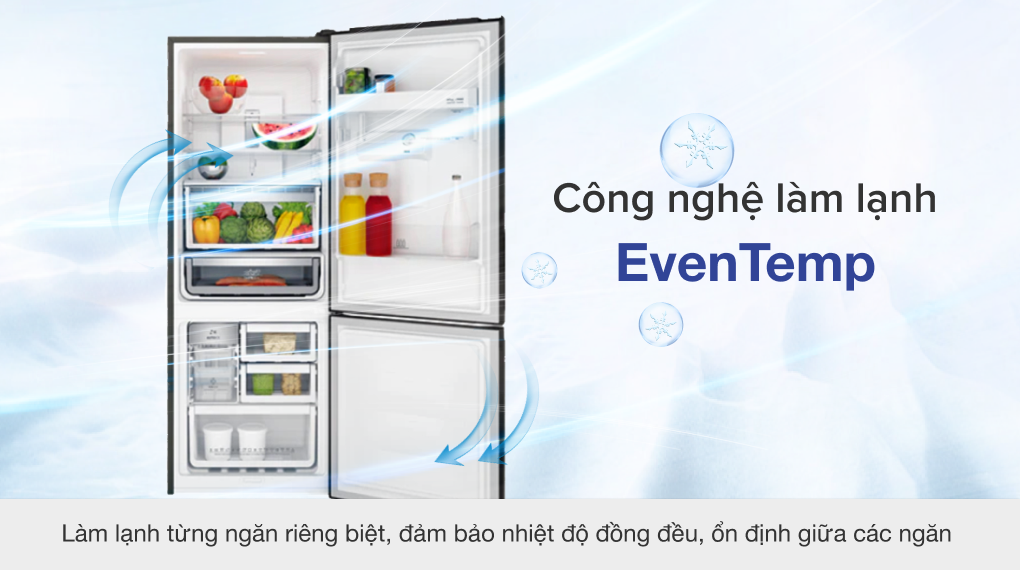 Tủ lạnh Electrolux Inverter 308 lít EBB3462K-H