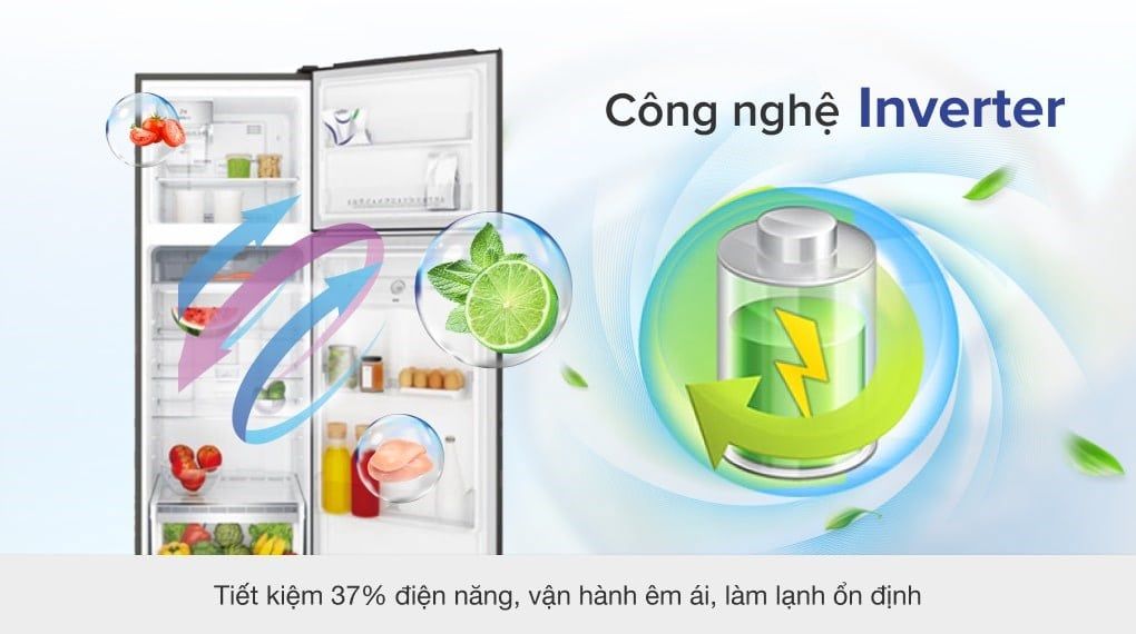 Tủ lạnh Electrolux Inverter 341 lít ETB3760K-H