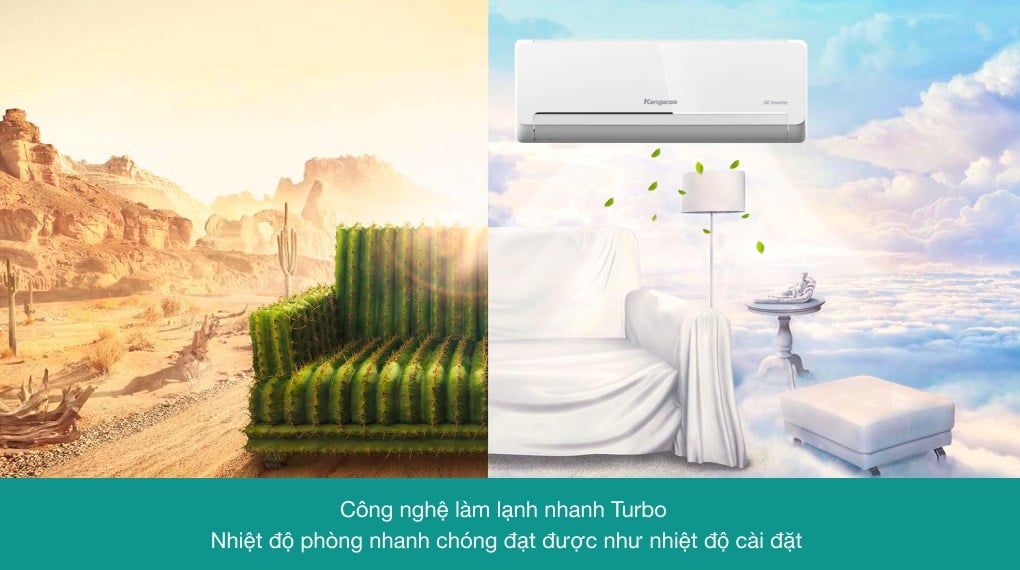 Điều hòa Kangaroo 18000 BTU 1 chiều Inverter KGAC18CI gas R-32